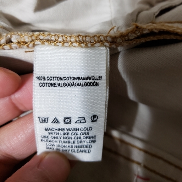 New we the free cream  embroider print distressed short 0 Junior 25" - Picture 6 of 6